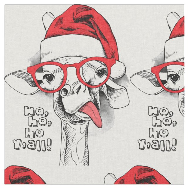 Ho ho y’all  fabric (Close Up)
