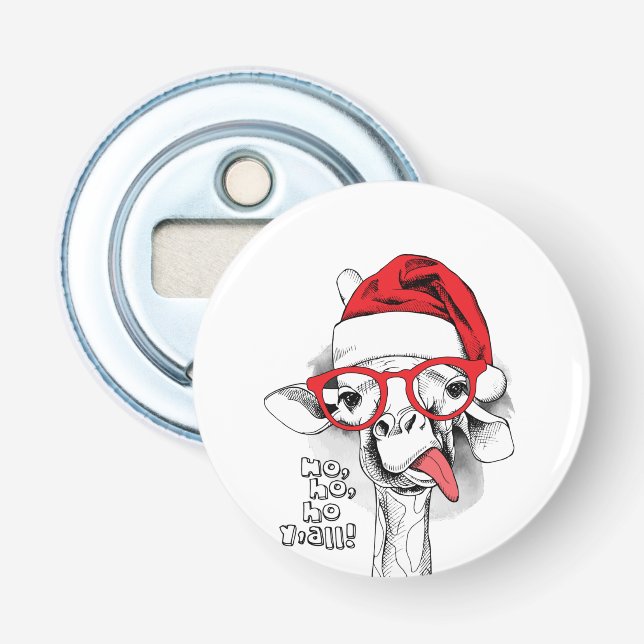 Ho ho y’all Giraffe  Bottle Opener (Front)