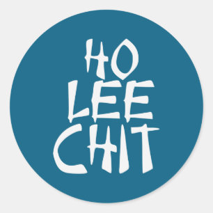 Ho Lee Chit Funny Asian Classic Round Sticker