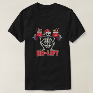 Ho-Lift – Skeleton Santa Christmas T-Shirt Design