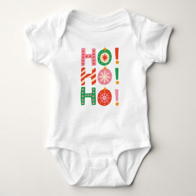 Ho Merry Christmas  Baby Bodysuit (Front)