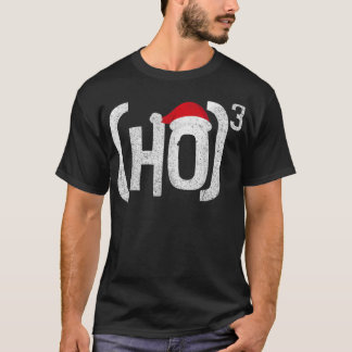 HO to the Third Power Funny Santa Holid T-Shirt
