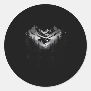 Hoa Season Autumn Fall Mist Trendy Graphic Classic Round Sticker