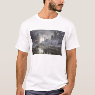 Hoarfrost along a slough at the Kelly Island T-Shirt