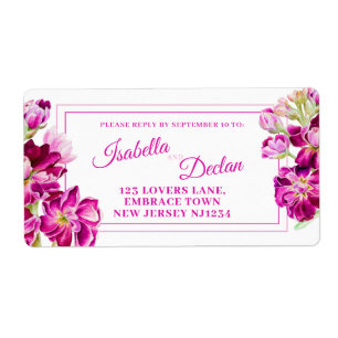 Hoary stock dark pink flower wedding reply