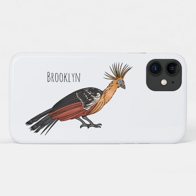 Hoatzin bird cartoon illustration  Case-Mate iPhone case (Back (Horizontal))