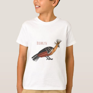 Hoatzin bird cartoon illustration   T-Shirt