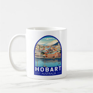 Hobart Australia Travel Art Vintage Coffee Mug