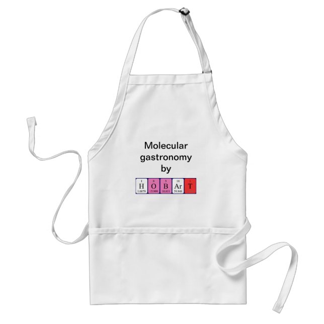Hobart periodic table name apron (Front)