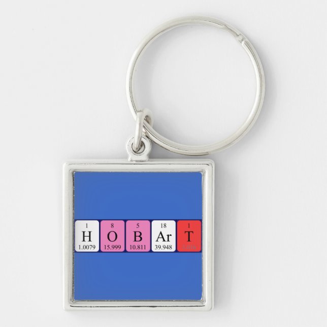 Hobart periodic table name keyring (Front)