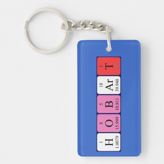 Hobart periodic table name keyring (Front)