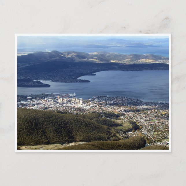 hobart tasmania view postcard (Front)