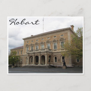 hobart town hall postcard