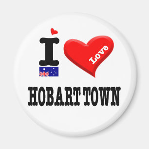 HOBART TOWN - I Love Magnet