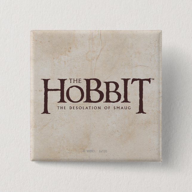 Hobbit Logo - Dark 15 Cm Square Badge (Front)
