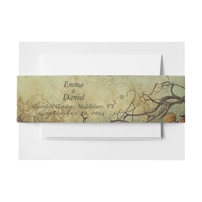 Hobbiton Haven Invitation Belly Band (Front Example)