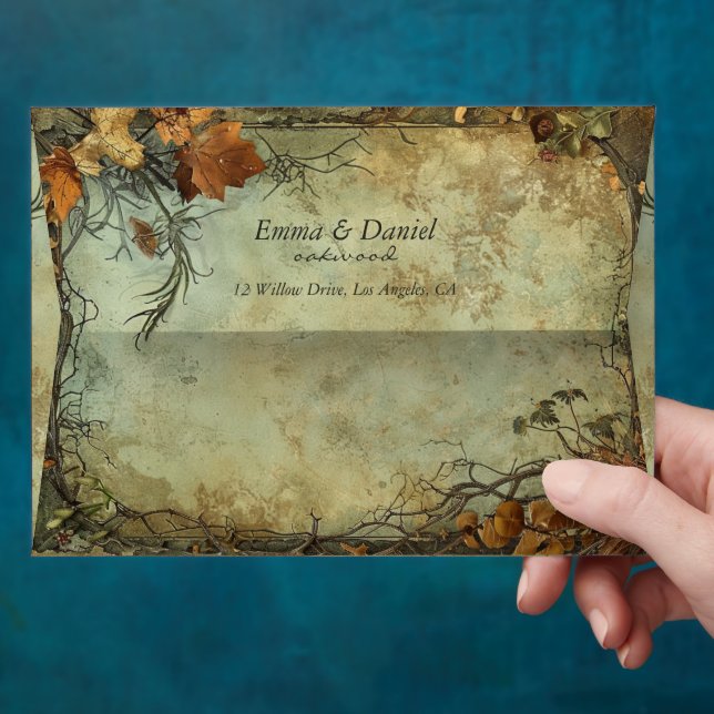 Hobbiton Haven Wedding  Envelope (Hand)