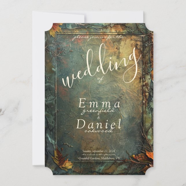 Hobbiton Haven Wedding Invitation (Front)