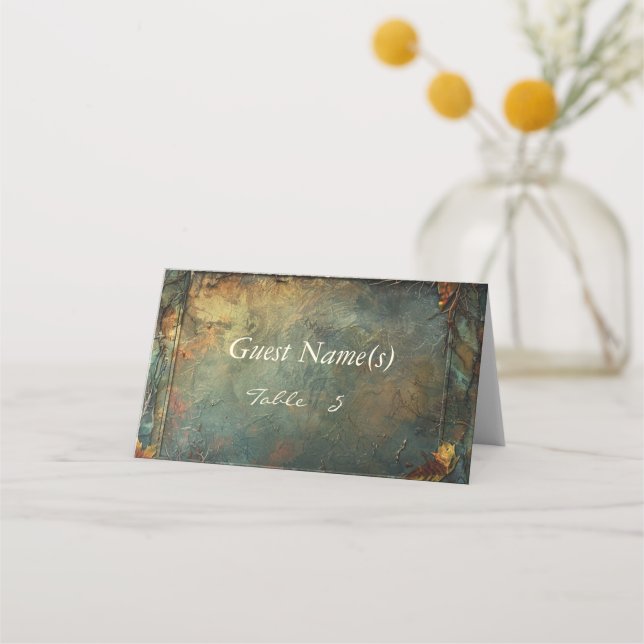 Hobbiton Haven Wedding Place Card (Front)