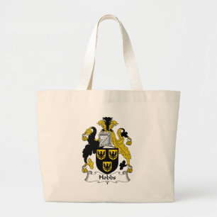 Hobbs Family Crest Large Tote Bag