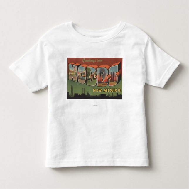 Hobbs, New Mexico - Large Letter Scenes 2 Toddler T-Shirt (Front)