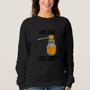 Hobby Beekeeper Eating Honey Nature Wildlife Sweatshirt
