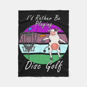 Hobby Disc Golf Player Fun Sports  Fleece Blanket