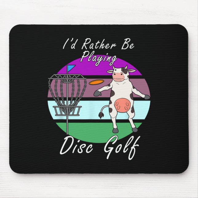 Hobby Disc Golf Player Fun Sports  Mouse Pad (Front)