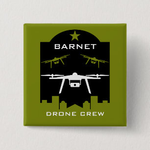 Hobby Drone Clubs And Groups 15 Cm Square Badge