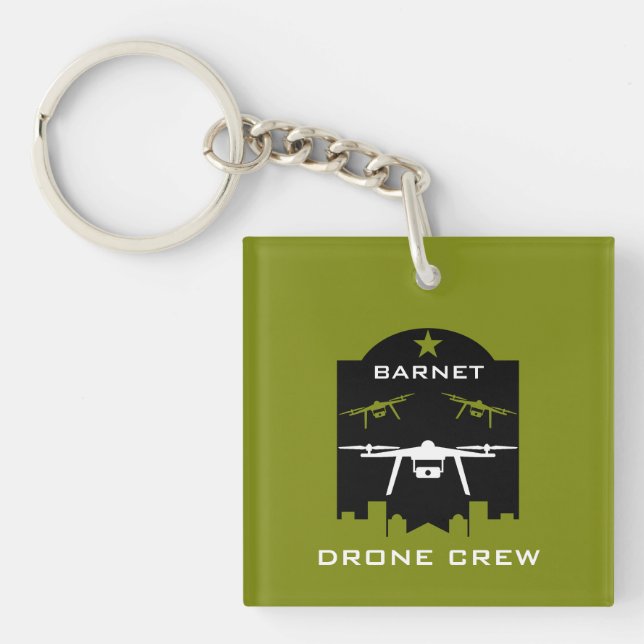 Hobby Drone Clubs And Groups Key Ring (Front)