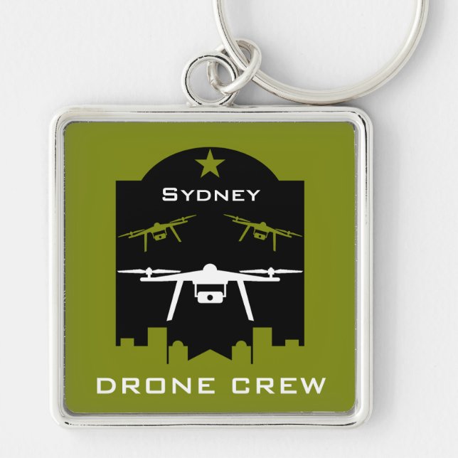 Hobby Drone Clubs And Groups Key Ring (Front)