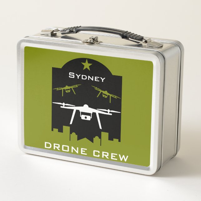 Hobby Drone Clubs And Groups Metal Lunch Box (Front)
