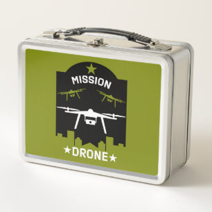 Hobby Drone Pilot Metal Lunch Box