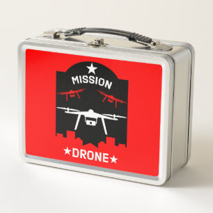 Hobby Drone Pilot Metal Lunch Box