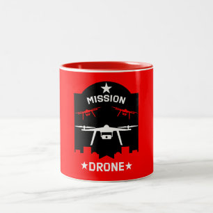 Hobby Drone Pilot Two-Tone Coffee Mug