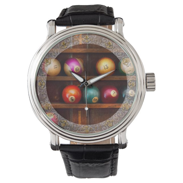Hobby - Pool - Let's play billiards Watch (Front)