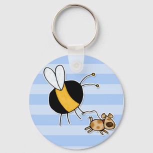 hobby - rather bee walking my dog no txt key ring