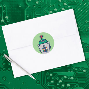 Hobby Robots AI Classic Round Sticker
