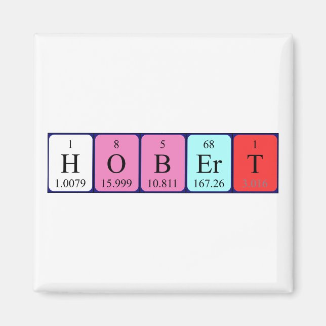 Hobert periodic table name magnet (Front)