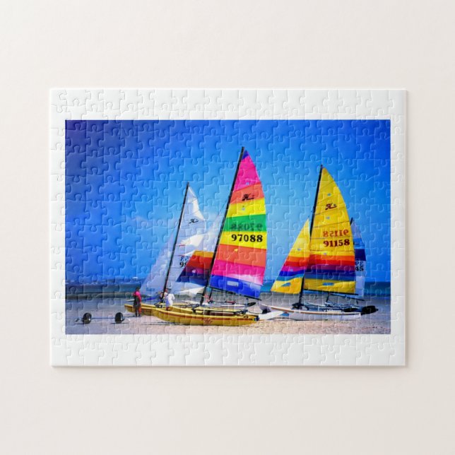Hobie cat boats in Jersey Jigsaw Puzzle (Horizontal)