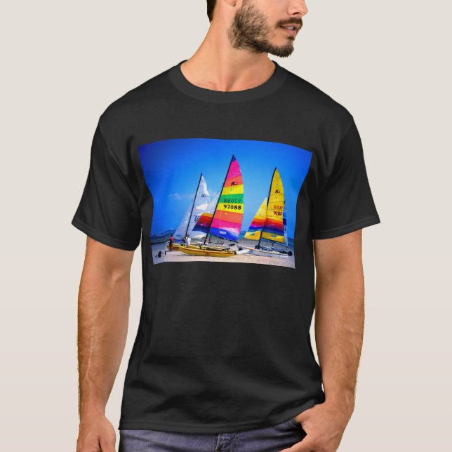 Hobie Cats in Jersey T-Shirt (Front)