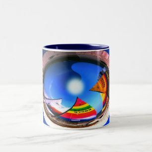 HOBIE CATS IN TIME AND SPACE Two-Tone COFFEE MUG