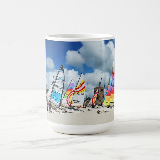 Hobies on the beach in Jersey Coffee Mug (Center)