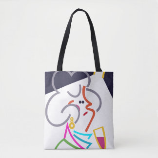 Hobnob Modern Abstract Art Tote Bag