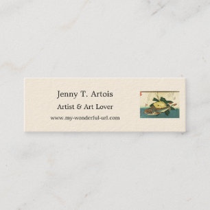 Hobo & Karei - Hiroshige's Japanese Fish Print Mini Business Card