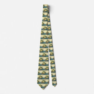 Hobo & Karei - Hiroshige's Japanese Fish Print Tie