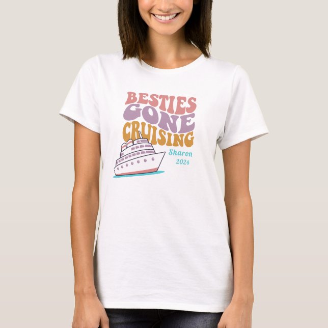 Hobo Pastel Colours Besties Gone Cruising T-Shirt (Front)
