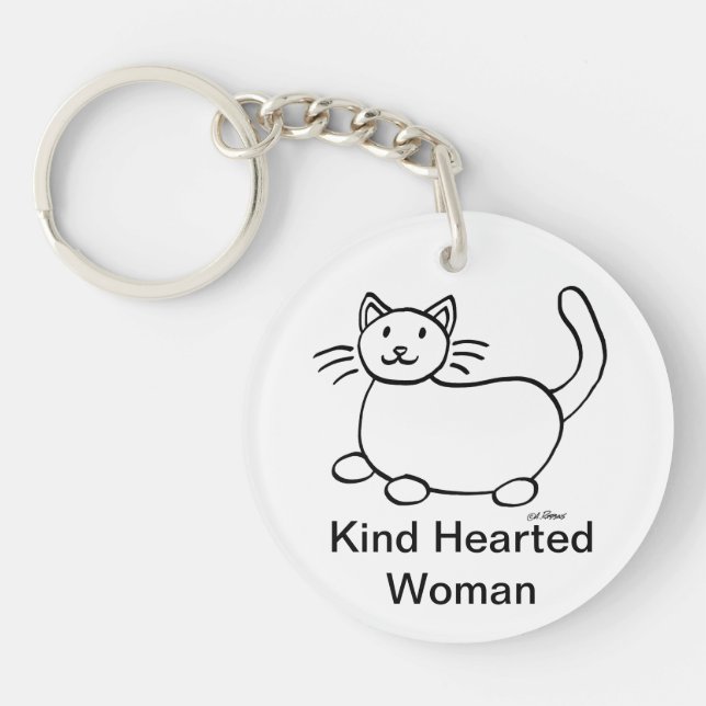Hobo Sign Kind Hearted Woman Acrylic Keychain (Front)