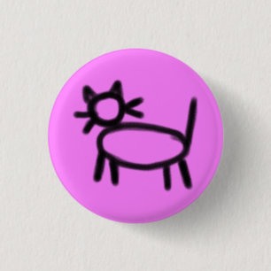 Hobo symbol: lady 3 cm round badge