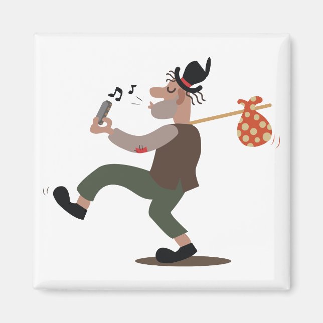 Hobo Whistle Magnet (Front)